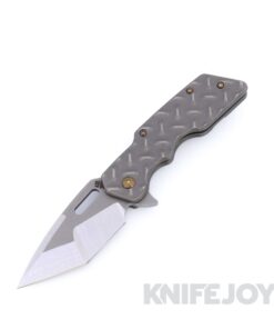 Attn2Detail Mercantile Knives Mark 1 Medium Stonewash Satin Magnacut Hissatsu / Compound Grind Blade with Stonewash Treadplate Handles