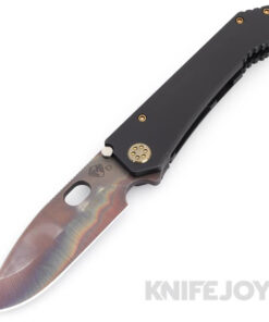 Medford Knives 187 DP D2 Vulcan Drop Point Blade with DLC Handles/ Bronze Hardware and Clip