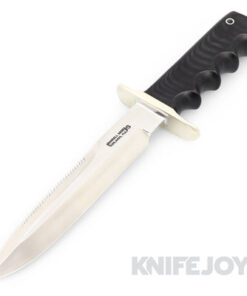Randall Made Knives Model 16 Fixed Blade Stainless Sawtooth Blade with Micarta Handles/ Double Hilt