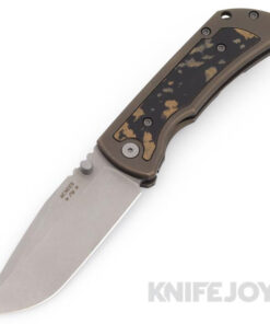 McNees Knives PM Mac2 3.5"- Gen2 Magnacut Blade and Cowboy Richlite Inlay/ Atomic Bronze Titanium Handle
