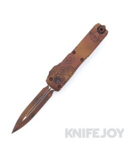 MICROTECH 11224-1 BSTXS Blade Show 2026 Show Special Ultratech Gen IV OTF Auto Double Edge Bronze Standard Blade with Bronze Special Texas Handles