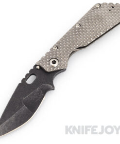 Mick Strider Custom Knives XL Custom Nightmare Grind Blade with Gunner Grip Titanium Handles