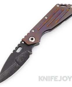Mick Strider Knives Custom Performance SMF with Hand Ground Blade and Color Peel Titanium Handle