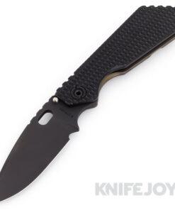 Mick Strider Knives SMF Black Blade with Black Gunner Grip Aluminum Handle