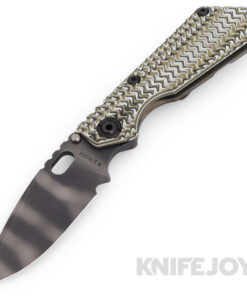 Mick Strider Custom Knives SnG Tiger Stripe Blade with Hybrid G10 Handle