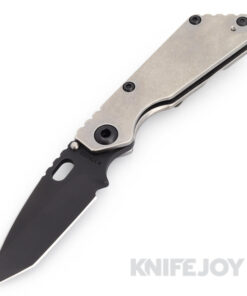 Mick Strider Custom Knives One Off SnG 2 Tone Black Blade with Full Titanium Handles