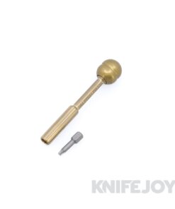 Fellhoelter Screw-It Tool Brass Fluted Body with Fluted Brass Handle on Bearings