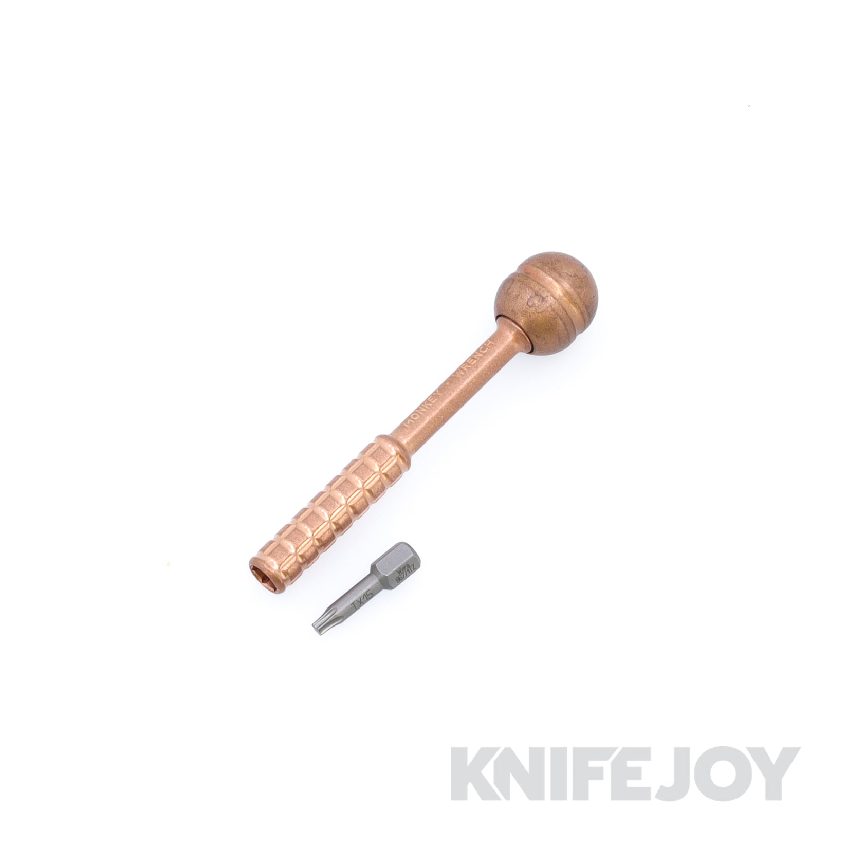 Fellhoelter Screw-It Tool Copper Pineapple Milled Body with Fluted Copper Handle on Bearings