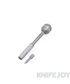 Fellhoelter Titanium Screw-It Tool Titanium Diamond Milled Body with Fluted Titanium Handle on Bearings