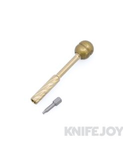 Fellhoelter Screw-It Tool Brass Spiral Fluted Body with Fluted Brass Handle on Bearings