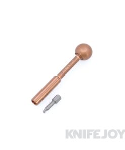 Fellhoelter Screw-It Tool Copper Straight Fluted Body with Smooth Copper Handle on Bearings