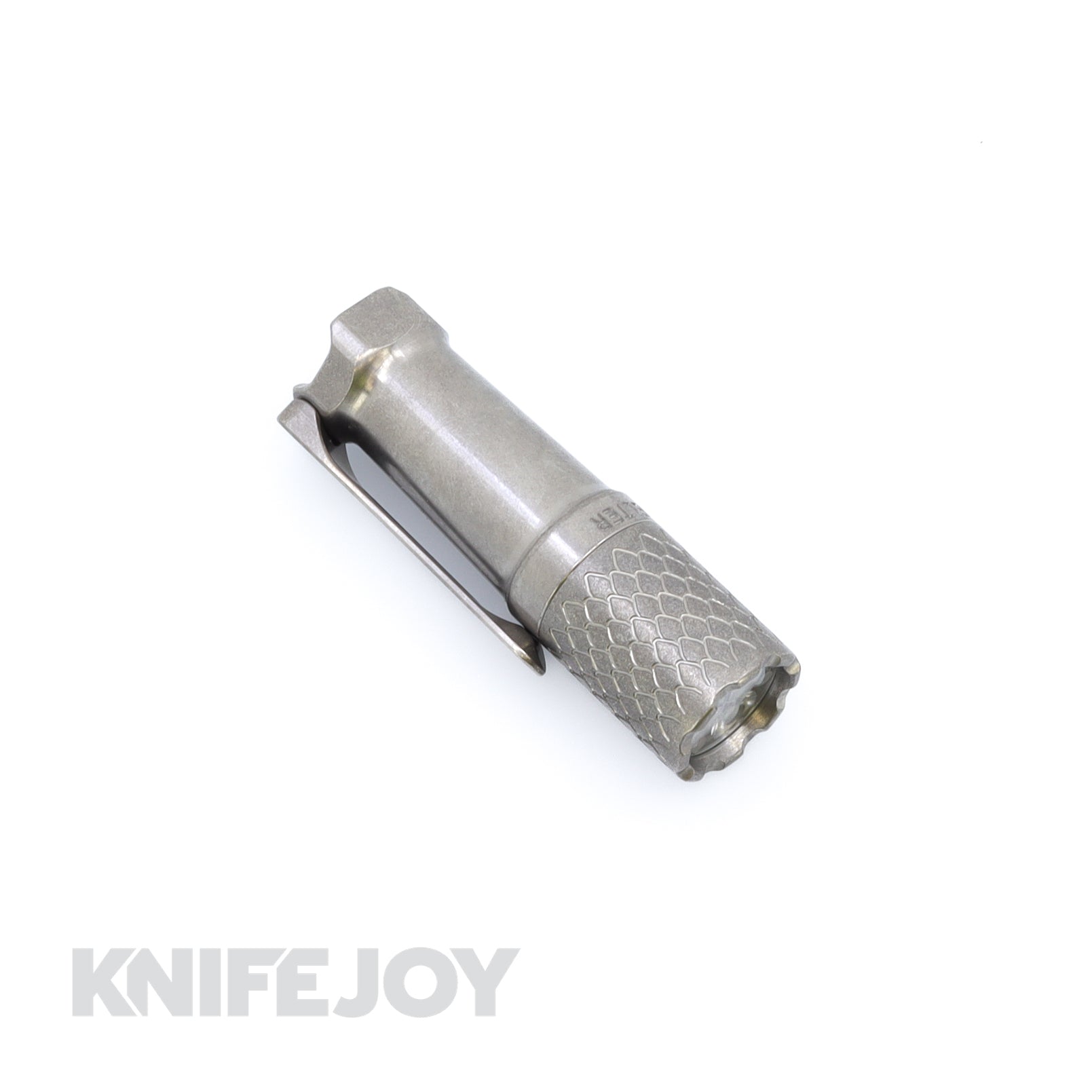Fellhoelter FTD Torch Smooth Titanium Body with Dragon Engraved Titanium Flashlight