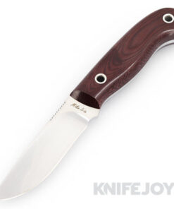 Mike Irie Custom Drop Point Hand Ground Blade with Micarta Handles / Leather Sheath