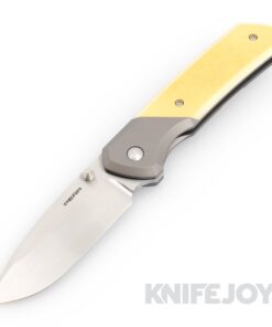 Enrique Pena Custom "La Sofia" Flipper Satin Blade with Titanium Bolster / Vintage Micarta Scale