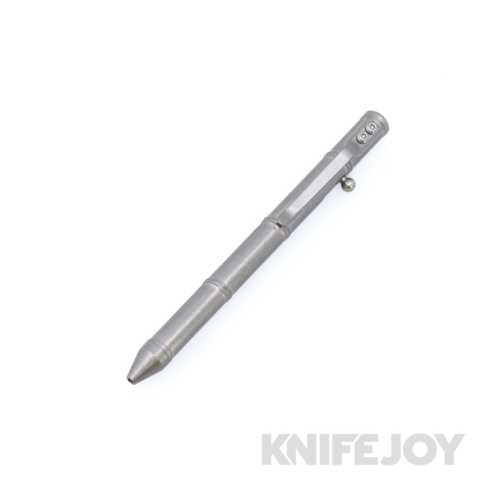 Fellhoelter TiBolt Bamboo Texture Tumbled Titanium Pen