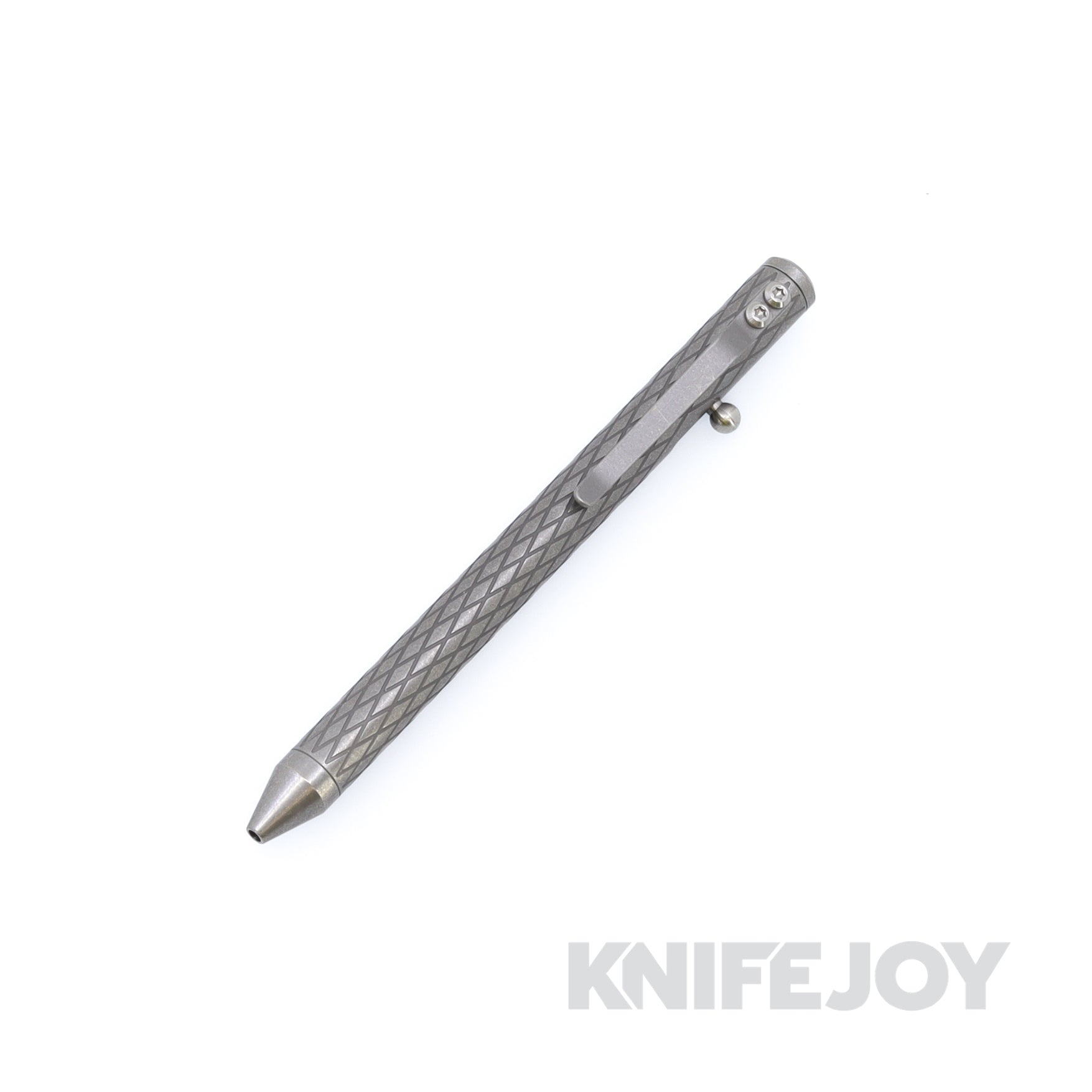 Fellhoelter Tibolt Full Size Diamond Engraved Acid Washed Titanium Pen