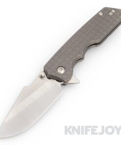 Attn2Detail Mercantile Knives Large MK3 Satin Magnacut Blade Drop Point Harpoon Rising Grind with Contoured Frag Handle