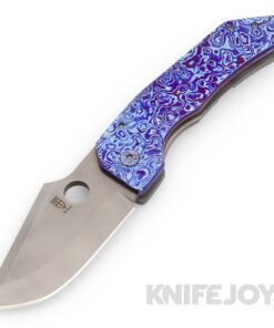 Zermeno Knives Tyr Stonewash AEB-L Blade with Timascus Handles
