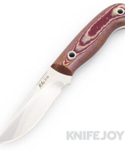 Mike Irie Custom Hand Ground Drop Point Blade with Micarta Handles / Leather Sheath