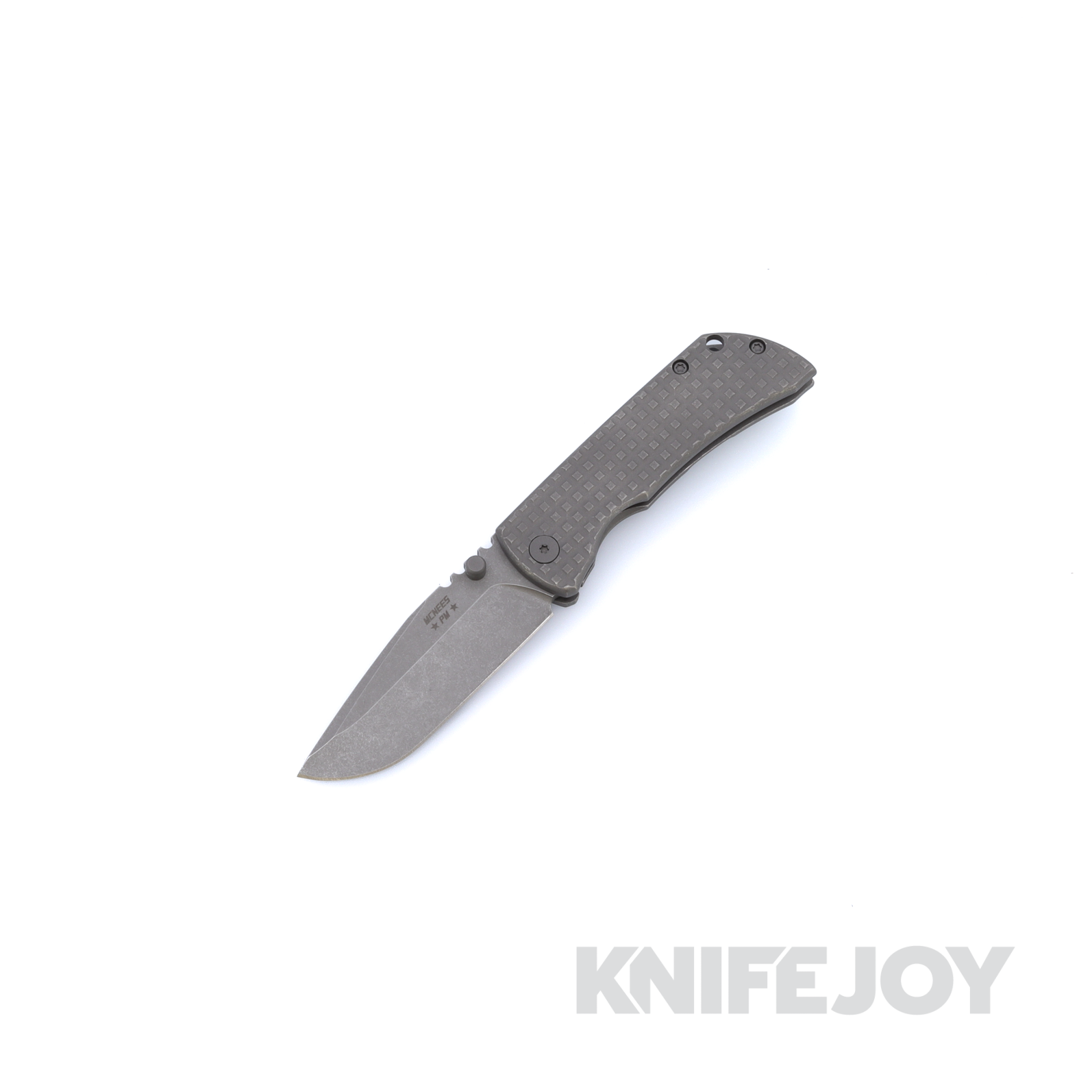 McNees Knives PM Mac-2 3" Matte Stonewash Magnacut Blade and Matte Stonewash FRAG Handles