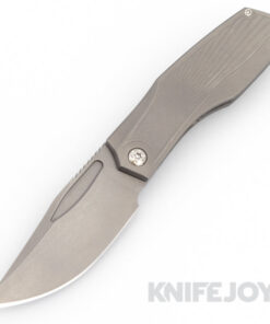 Prince Customs Protean Folder Knife 20CV Blade with Sunburst Textured Grey Handles
