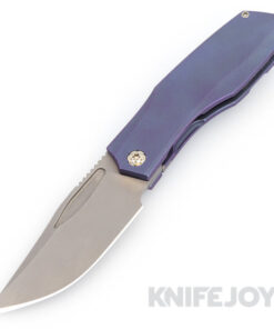 Prince Customs Protean Folder Knife Magnacut Blade with Bead Blasted Purple Handle