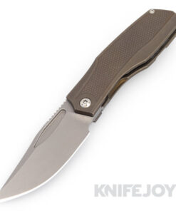 Prince Customs Protean Folder Knife Magnacut Blade with Knurled Textured Charcoal Handle