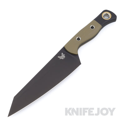Benchmade 3 Piece Kitchen Knife Set - 4005BK-01 - CPM-154 DLC Black Blades, OD Green G10 Handles with Black G10 Bolsters