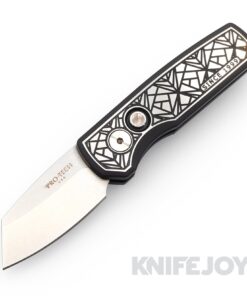 Pro-tech Knives PT-RUNT5.004-BSW-2024 Auto Pro-Tech Custom Reverse Tanto Runt 5 Automatic Knife Nexus Textured
