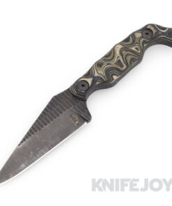 Stroup Knives Model Bravo 5 1095 High Carbon Steel Blade with OD / Black G10 Handle