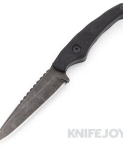 Stroup Knives Model MK2 1095 High Carbon Steel Blade with Black G10 Handle Deep Carry Sheath