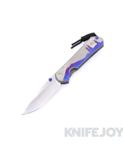 Chris Reeve Knives Large Sebenza 31 Magnacut Night Sky Unique Graphic Drop Point Sandblasted Blue Single Lug