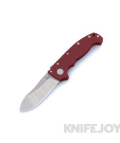 Demko Knives MGAD20 Magnacut Butcher Two Tone Blade with Red Machine Textured G10 Handles
