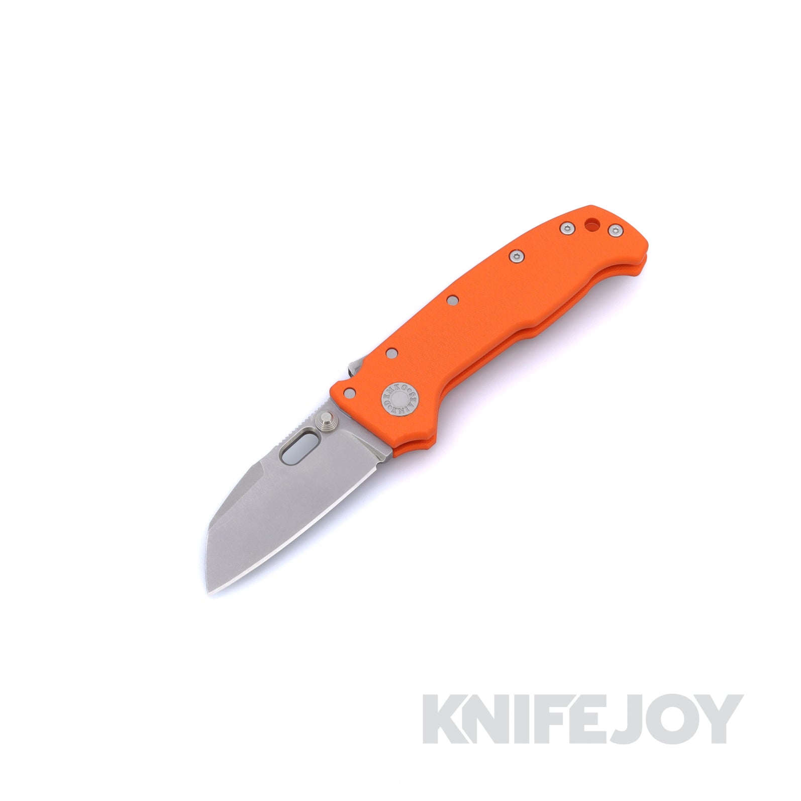 Demko Knives MGAD20 Compact MagnaCut Batwing Blade with Orange G10 Handle