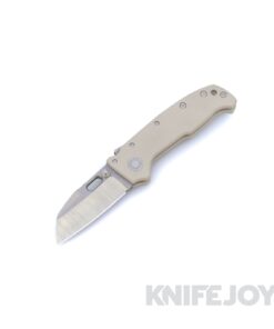 Demko Knives MGAD20 Compact Two Tone Raw MagnaCut Batwing Blade with Tan G10 Handle