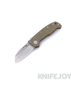 Demko Knives MGAD20 Compact Two Tone Raw MagnaCut Batwing Blade with OD Green G10 Handle