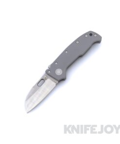 Demko Knives MGAD20 Compact Two Tone Raw MagnaCut Batwing Blade with Grey G10 Handle