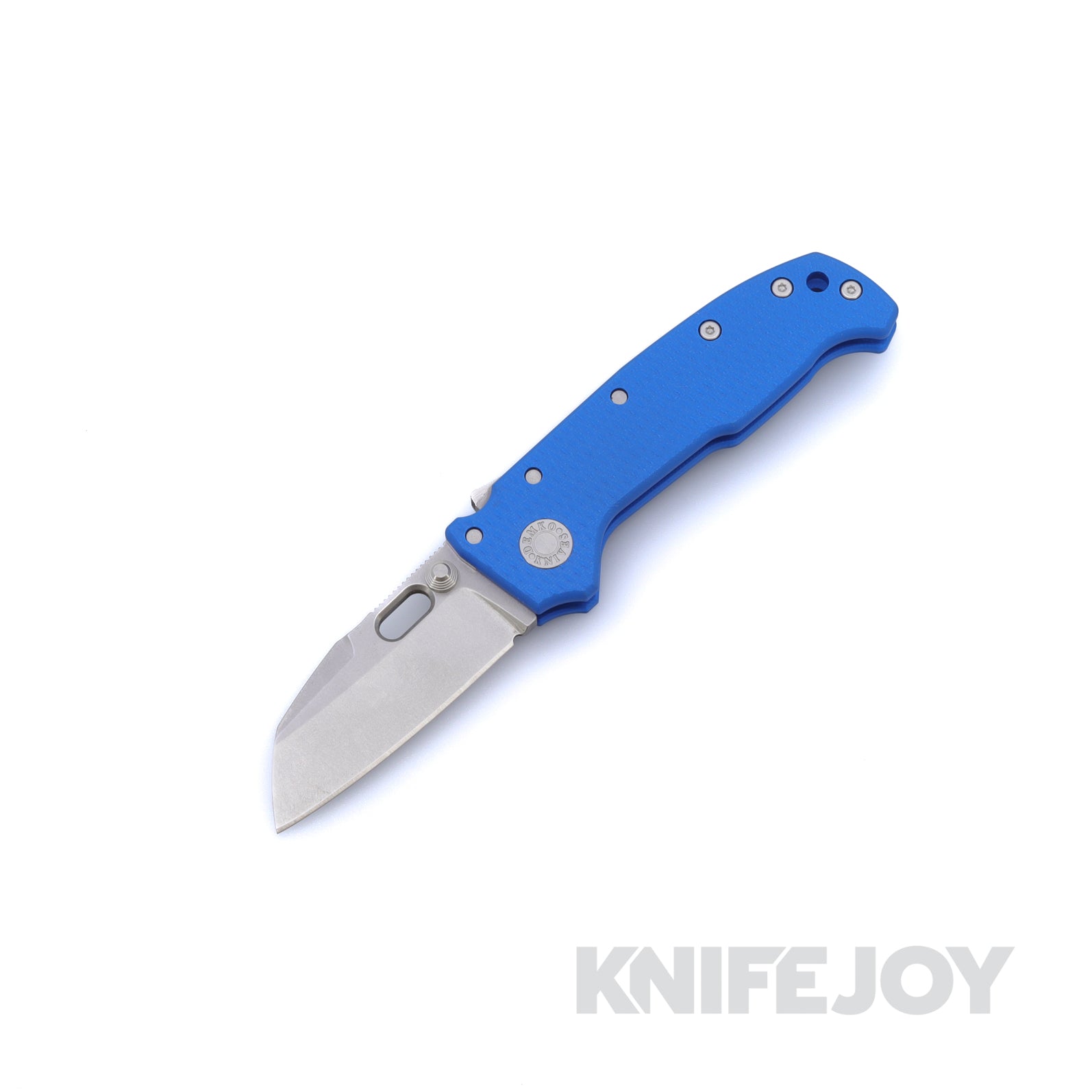 Demko Knives MGAD20 Compact MagnaCut Batwing Blade with Blue G10 Handle