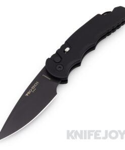 Pro-tech Knives TR-T4103 Auto Tactical Response 4 DLC Magnacut Saber Grind Blade with Black Handle/ Steel Secondary Safety