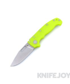 Demko Knives MGAD20I Slim Clip Point Nitro-X7 Blade with Dayglow Machine Textured G10 Handles