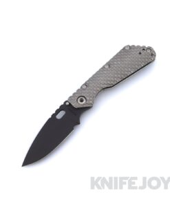 Mick Strider Custom Knives SMF Black Oxide Magnacut Blade with Titanium Double Gunner Grip Handles