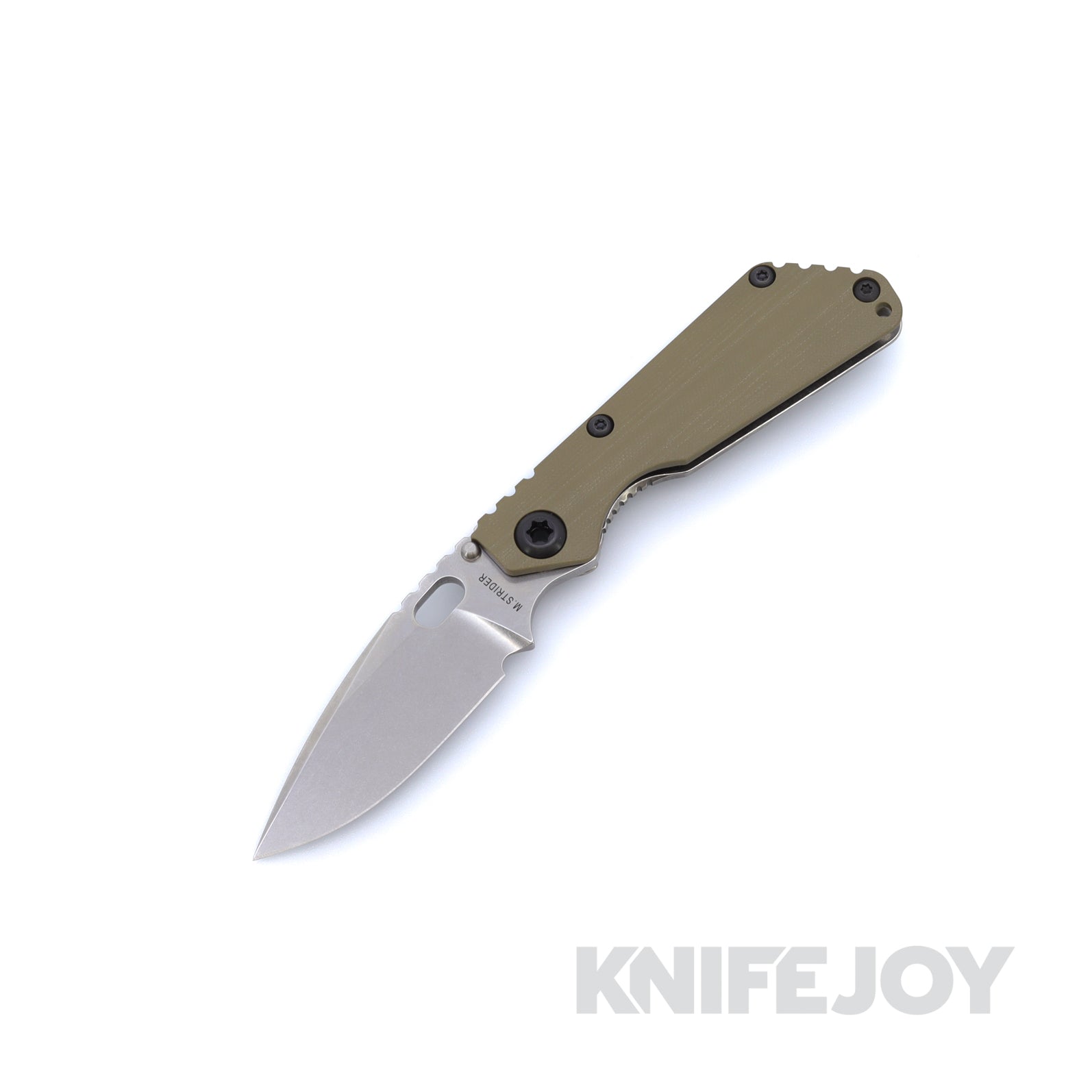 Mick Strider Custom Knives SnG Stonewashed Magnacut Blade with CC Ranger Green G10 Handle