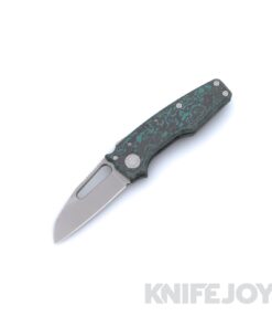 Demko Knives MGAD22 Shark Foot MagnaCut Blade with Brittany Blue Camo Carbon Fiber Contoured Handles