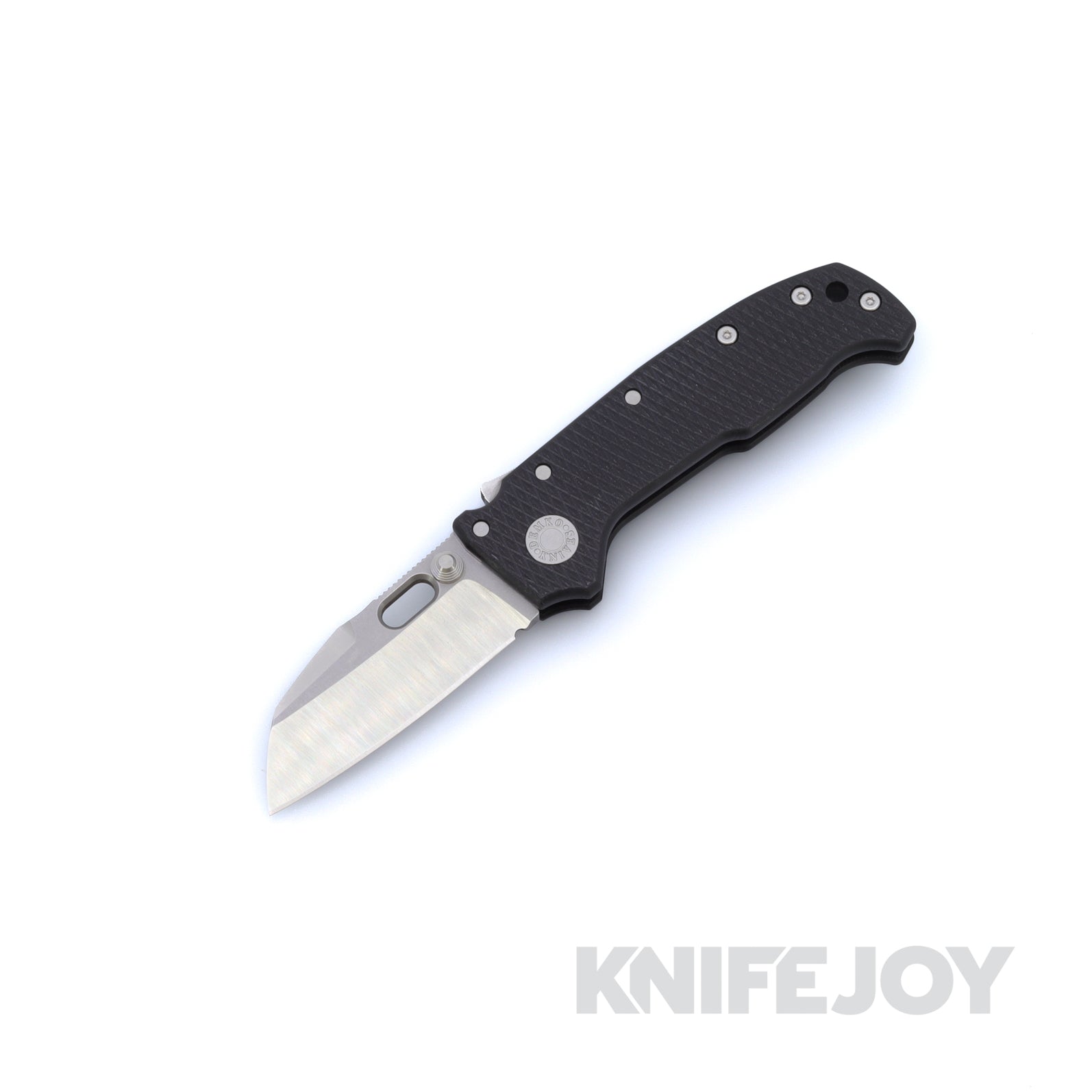 Demko Knives MGAD20 Compact Two Tone Raw MagnaCut Batwing Blade with Black G10 Handle