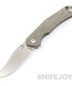 GiantMouse Knives ACE Jutland Linerlock Knife Elmax Blade with Green Micarta Handles