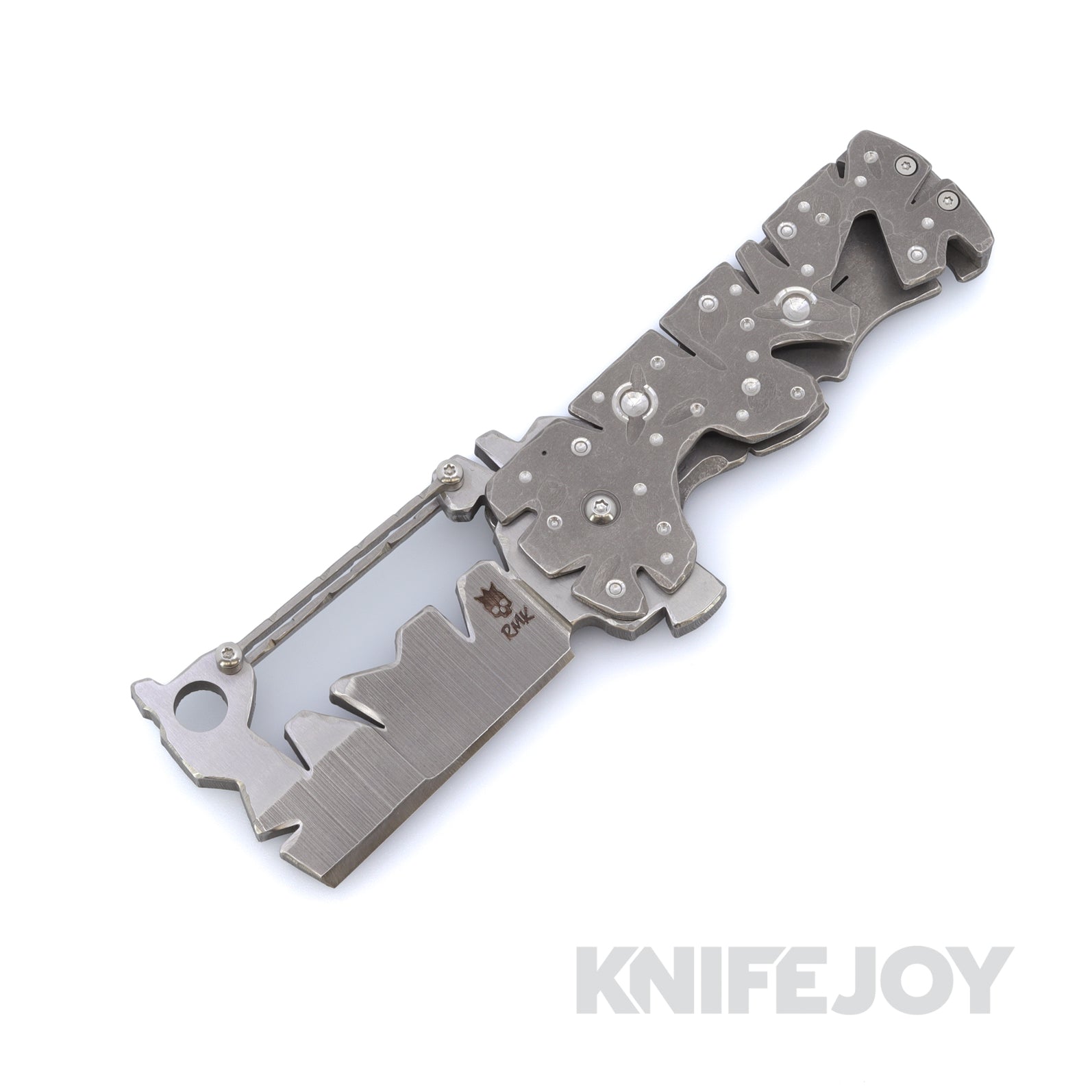 RichMade Knives Large Zombie Killer Folder 440C Blade with Titanium Handles and Standoffs
