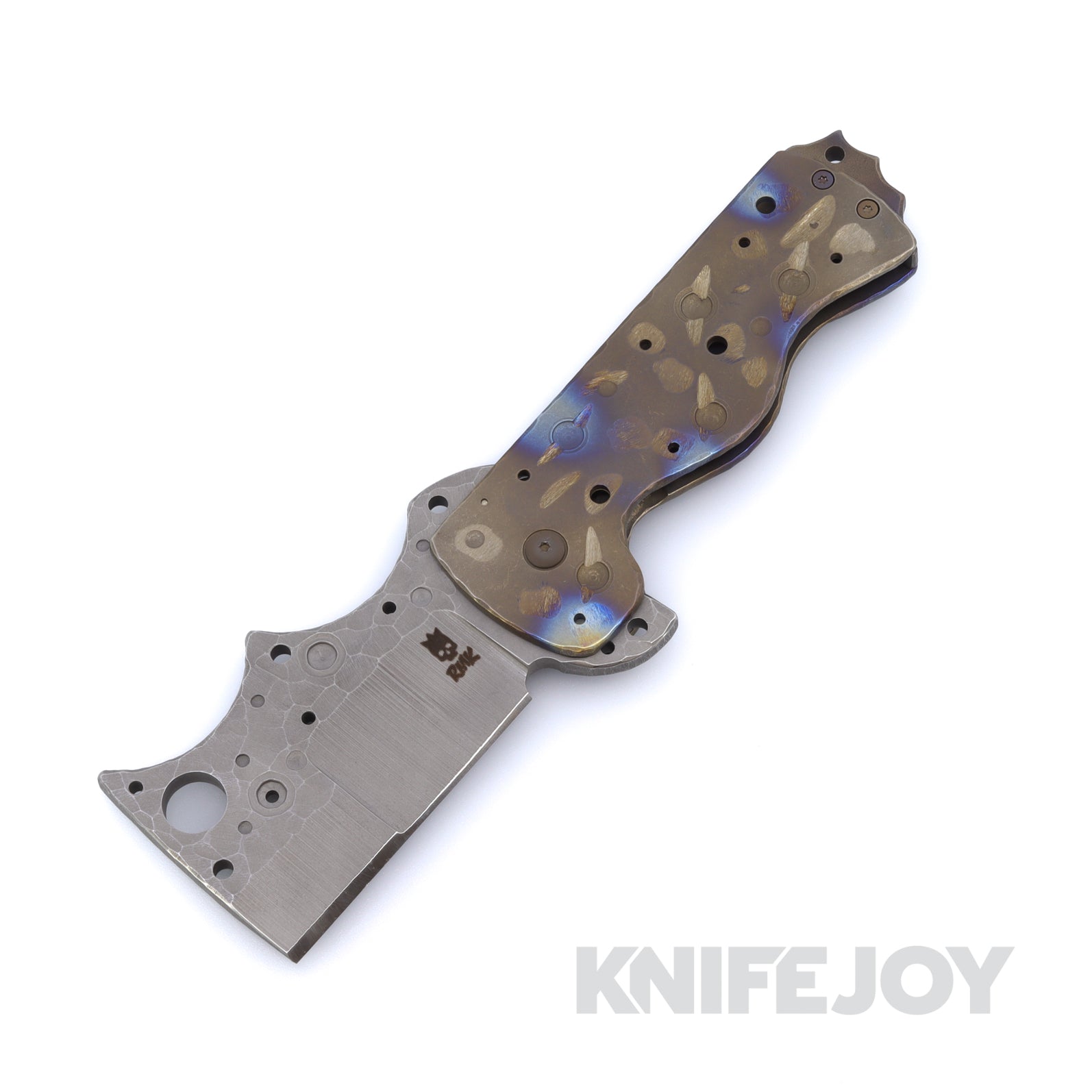 RichMade Knives Large Zombie Killer Folder A2 Blade with Titanium Handles and Standoffs