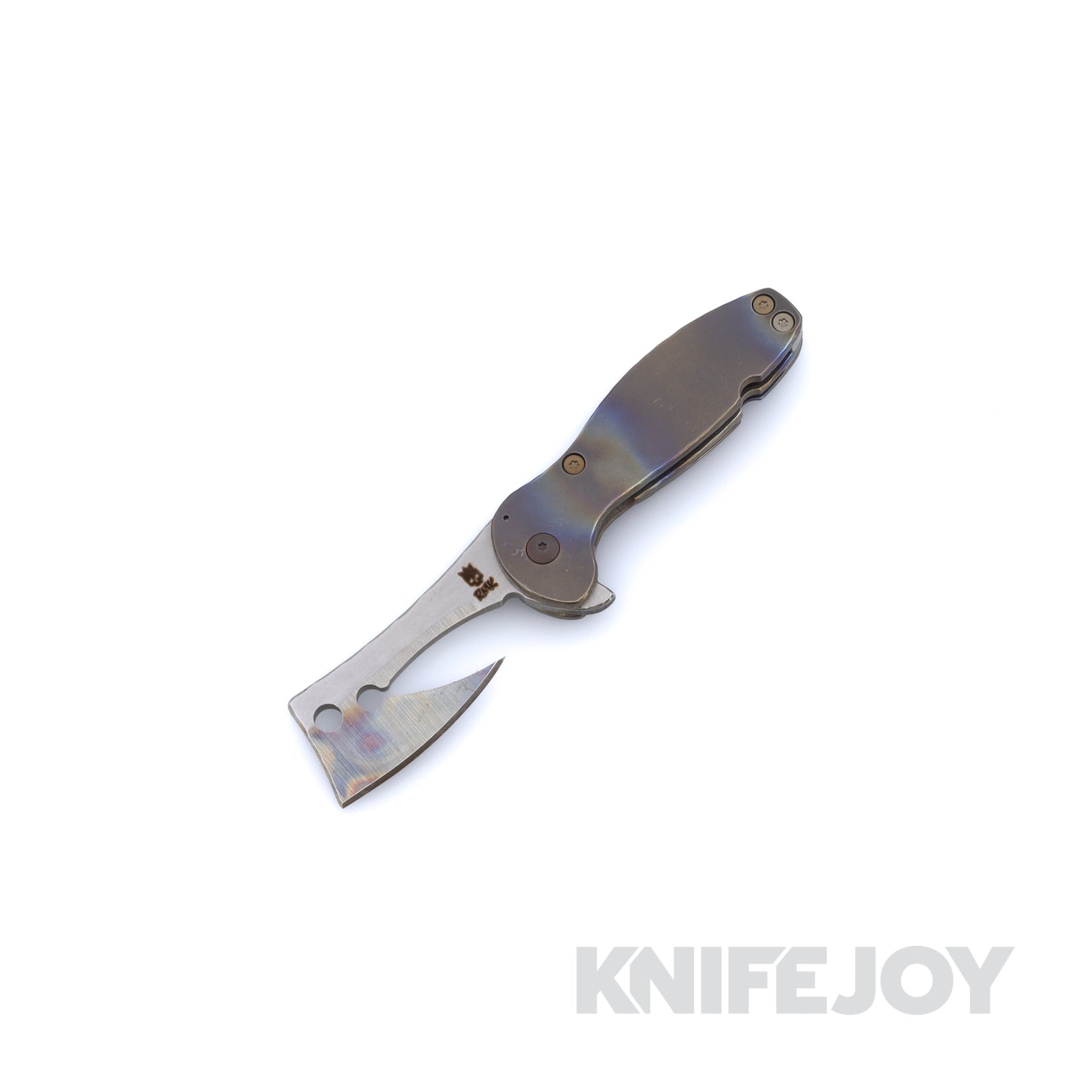 RichMade Knives Small Ratchet Folder AEB-L Stainless Steel Blade with Titanium Handles