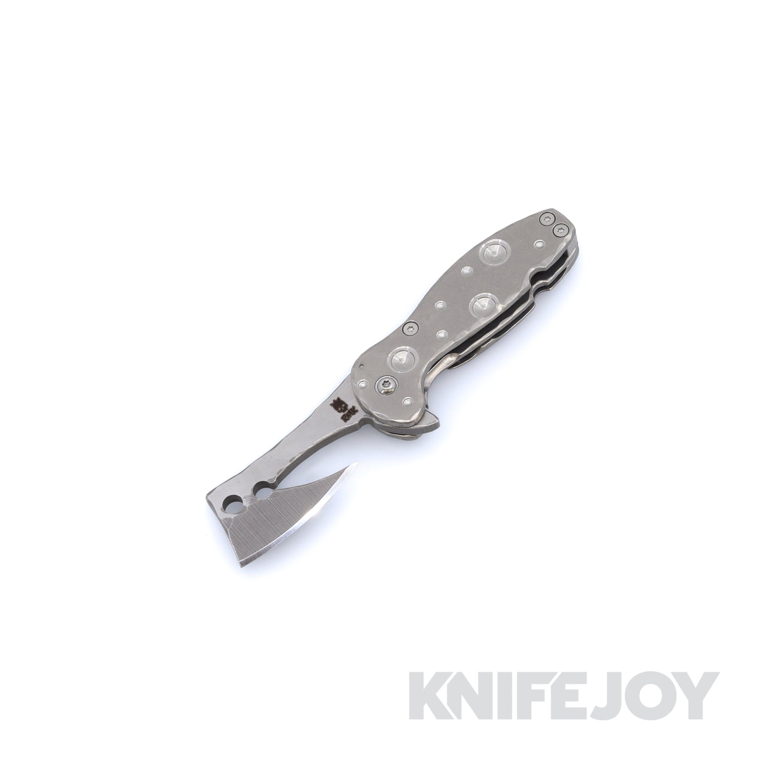 RichMade Knives Small Fat Ratchet Folder 154CM Stainless Steel Blade with Titanium Handles