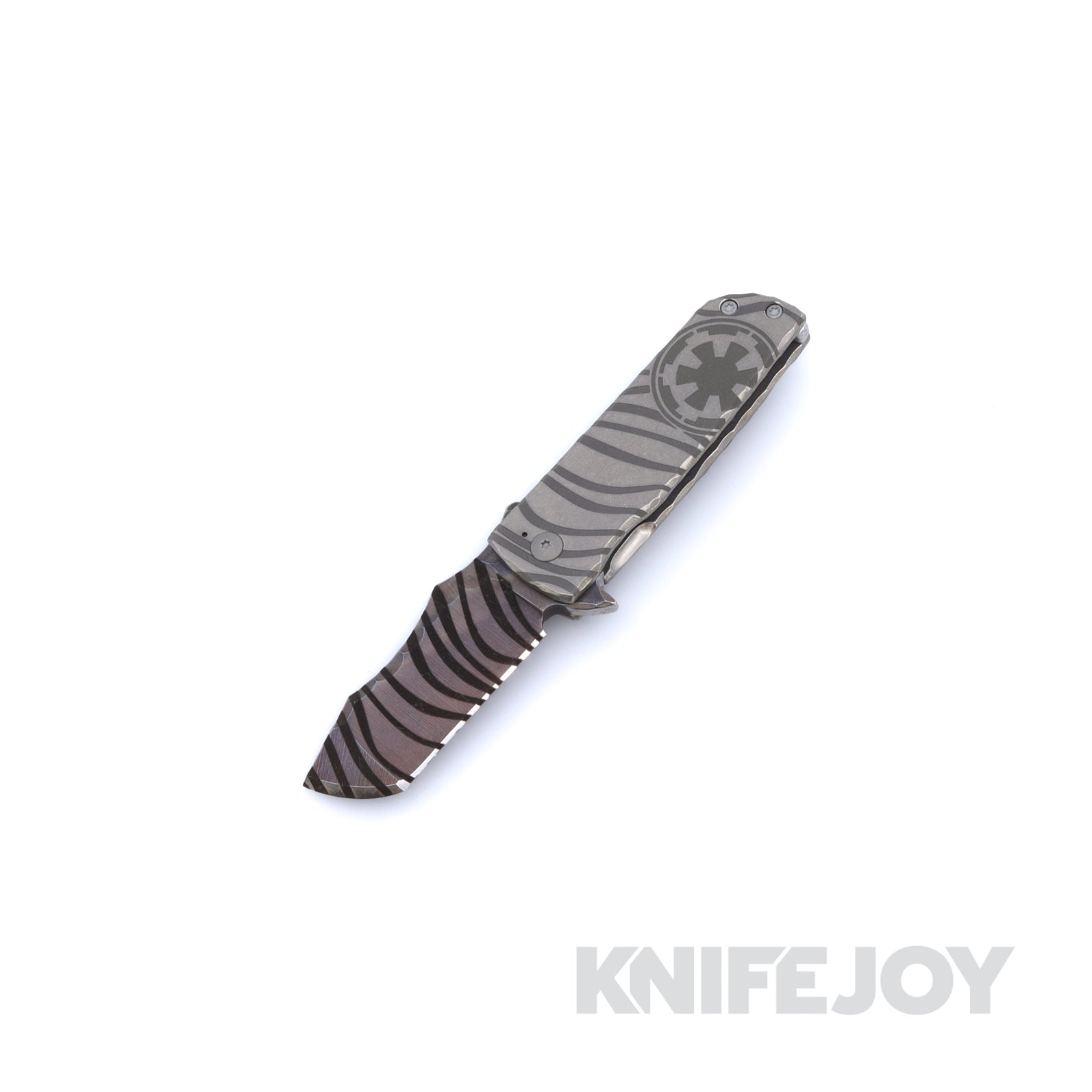 RichMade Knives Stingray Beskar Finished Blade and Titanium Scales